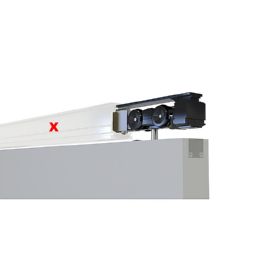 Garniture pour porte coulissante ALU 150MX2-Basic